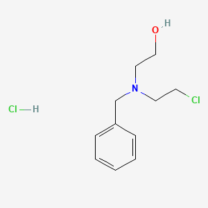 molecular formula C11H17Cl2NO B581718 2-[Benzyl(2-chloroethyl)amino]ethanol hydrochloride CAS No. 137834-82-3