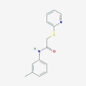 molecular formula C14H14N2OS B5817259 N-(3-methylphenyl)-2-(pyridin-2-ylsulfanyl)acetamide 