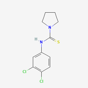 molecular formula C11H12Cl2N2S B5817279 N-(3,4-dichlorophenyl)pyrrolidine-1-carbothioamide 