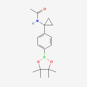 N-(1-(4-(4,4,5,5-Tetramethyl-1,3,2-dioxaborolan-2-yl)phenyl)cyclopropyl)acetamide