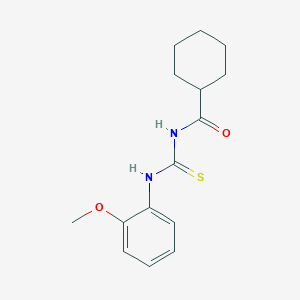 molecular formula C15H20N2O2S B5817390 N-[(2-methoxyphenyl)carbamothioyl]cyclohexanecarboxamide 
