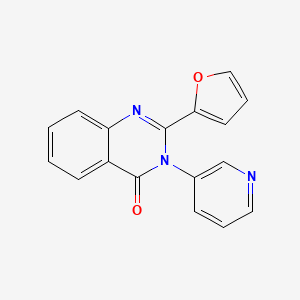 molecular formula C17H11N3O2 B5817403 2-(2-FURYL)-3-(3-PYRIDYL)-4(3H)-QUINAZOLINONE 