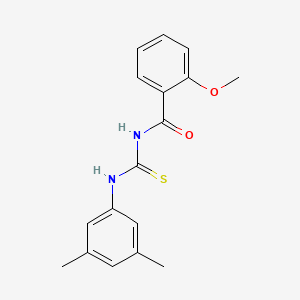 molecular formula C17H18N2O2S B5817451 N-[(3,5-dimethylphenyl)carbamothioyl]-2-methoxybenzamide 