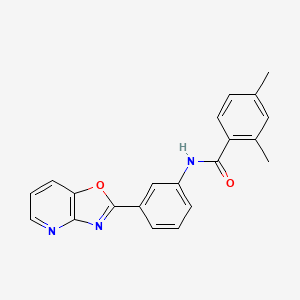 molecular formula C21H17N3O2 B5817551 2,4-dimethyl-N-[3-([1,3]oxazolo[4,5-b]pyridin-2-yl)phenyl]benzamide 