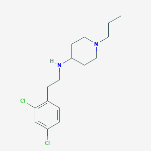 molecular formula C16H24Cl2N2 B5817600 N-[2-(2,4-dichlorophenyl)ethyl]-1-propylpiperidin-4-amine 