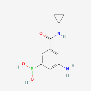 3-Amino-5-(cyclopropylcarbamoyl)phenylboronic acid