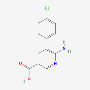 6-Amino-5-(4-chlorophenyl)pyridine-3-carboxylic acid