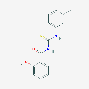 molecular formula C16H16N2O2S B5817754 2-methoxy-N-[(3-methylphenyl)carbamothioyl]benzamide 