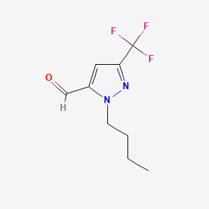 1-Butyl-3-(trifluoromethyl)-1H-pyrazole-5-carbaldehyde