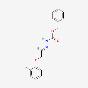 (E)-Benzyl 2-(2-(O-tolyloxy)ethylidene)hydrazinecarboxylate