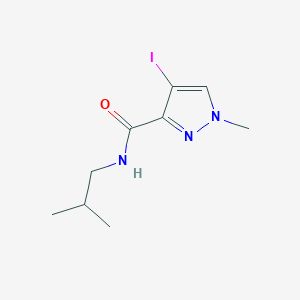 molecular formula C9H14IN3O B5817849 4-IODO-N~3~-ISOBUTYL-1-METHYL-1H-PYRAZOLE-3-CARBOXAMIDE 