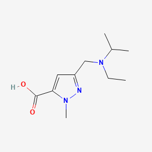 3-((ethyl(isopropyl)amino)methyl)-1-methyl-1H-pyrazole-5-carboxylic acid