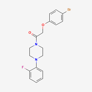molecular formula C18H18BrFN2O2 B5817864 2-(4-Bromophenoxy)-1-[4-(2-fluorophenyl)piperazin-1-yl]ethanone 