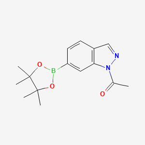 1-(6-(4,4,5,5-Tetramethyl-1,3,2-dioxaborolan-2-yl)-1H-indazol-1-yl)ethanone