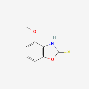 molecular formula C8H7NO2S B581793 4-Methoxybenzo[d]oxazole-2(3H)-thione CAS No. 1246471-39-5