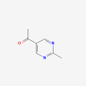 molecular formula C7H8N2O B581803 1-(2-Methylpyrimidin-5-yl)ethanone CAS No. 1225223-42-6