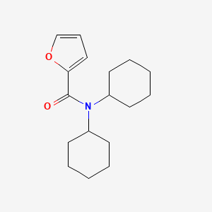 molecular formula C17H25NO2 B5818054 N,N-dicyclohexylfuran-2-carboxamide 