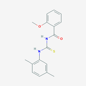 molecular formula C17H18N2O2S B5818127 N-[(2,5-dimethylphenyl)carbamothioyl]-2-methoxybenzamide 