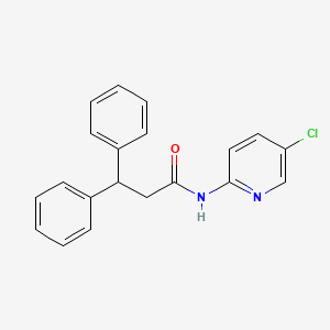 molecular formula C20H17ClN2O B5818392 N-(5-chloropyridin-2-yl)-3,3-diphenylpropanamide 