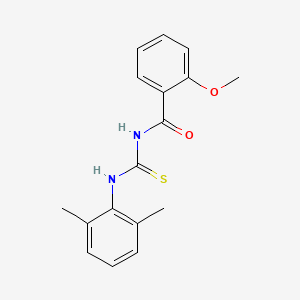 molecular formula C17H18N2O2S B5818407 N-[(2,6-dimethylphenyl)carbamothioyl]-2-methoxybenzamide 