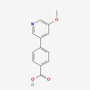 molecular formula C13H11NO3 B581854 4-(5-Methoxypyridin-3-yl)benzoic acid CAS No. 1373232-70-2