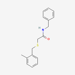 molecular formula C17H19NOS B5818546 N-BENZYL-2-{[(2-METHYLPHENYL)METHYL]SULFANYL}ACETAMIDE 