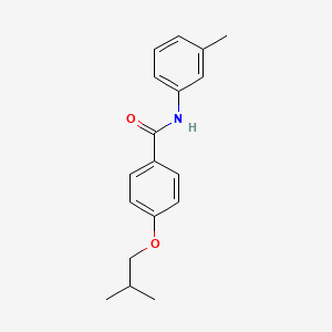 molecular formula C18H21NO2 B5818549 N-(3-methylphenyl)-4-(2-methylpropoxy)benzamide 