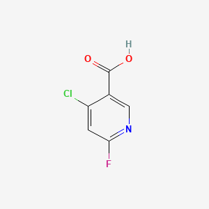 molecular formula C6H3ClFNO2 B581868 4-Chloro-6-fluoronicotinic acid CAS No. 1211525-00-6