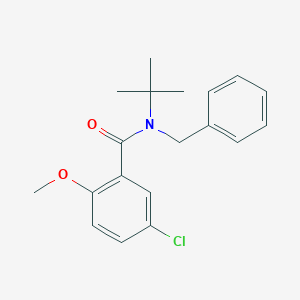 molecular formula C19H22ClNO2 B5818698 N-benzyl-N-tert-butyl-5-chloro-2-methoxybenzamide 