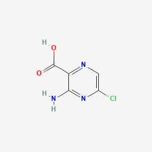 molecular formula C5H4ClN3O2 B581870 3-Amino-5-chloropyrazine-2-carboxylic acid CAS No. 1260663-68-0