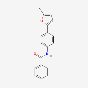 molecular formula C18H15NO2 B5818701 N-[4-(5-methylfuran-2-yl)phenyl]benzamide 