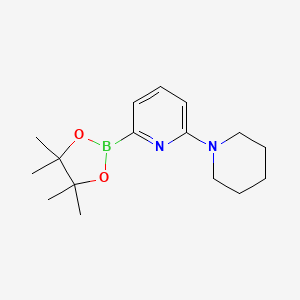 molecular formula C16H25BN2O2 B581871 6-(Piperidin-1-yl)pyridine-2-boronic acid pinacol ester CAS No. 1315350-93-6
