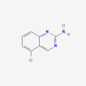 molecular formula C8H6BrN3 B581877 5-Bromoquinazolin-2-amine CAS No. 181871-83-0