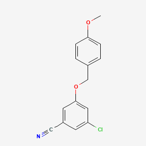 3-Chloro-5-[(4-methoxybenzyl)oxy]benzonitrile