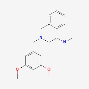 molecular formula C20H28N2O2 B5818827 N'-benzyl-N'-[(3,5-dimethoxyphenyl)methyl]-N,N-dimethylethane-1,2-diamine 