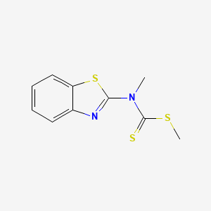molecular formula C10H10N2S3 B5818887 methyl N-(1,3-benzothiazol-2-yl)-N-methylcarbamodithioate 
