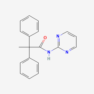 molecular formula C19H17N3O B5818940 2,2-diphenyl-N-(pyrimidin-2-yl)propanamide 