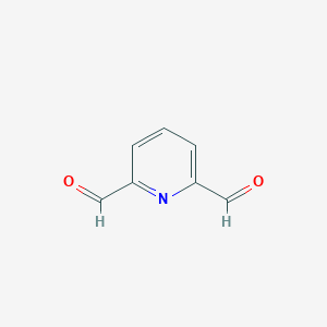 molecular formula C7H5NO2 B058191 2,6-Pyridinedicarboxaldehyde CAS No. 5431-44-7