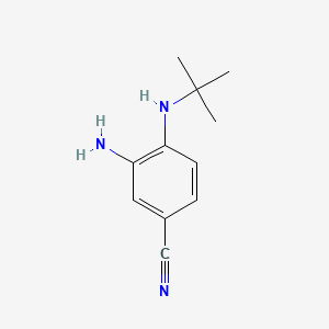 3-Amino-4-(tert-butylamino)benzonitrile