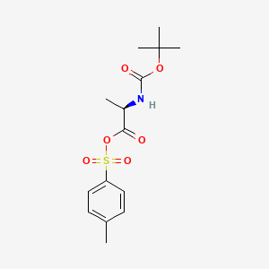 molecular formula C15H21NO6S B581933 Boc-D-Alaninyl tosylate CAS No. 352705-03-4