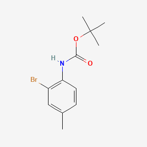 molecular formula C12H16BrNO2 B581936 tert-butyl N-(2-bromo-4-methylphenyl)carbamate CAS No. 364607-53-4