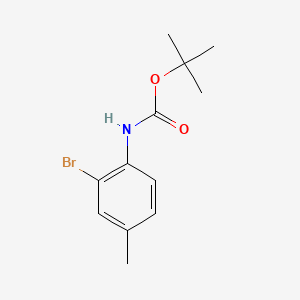 molecular formula C12H16BrNO2 B581936 N-BOC 2-Bromo-4-methylaniline CAS No. 364607-53-4