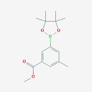 molecular formula C15H21BO4 B058194 Methyl 3-methyl-5-(4,4,5,5-tetramethyl-1,3,2-dioxaborolan-2-yl)benzoate CAS No. 929626-17-5