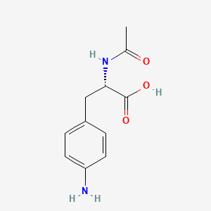 molecular formula C11H14N2O3 B581941 AC-Phe(4-NH2)-OH CAS No. 402497-81-8