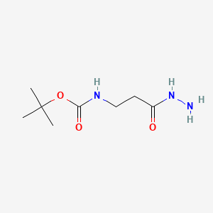 molecular formula C8H17N3O3 B581943 tert-Butyl (3-hydrazino-3-oxopropyl)carbamate CAS No. 42116-56-3