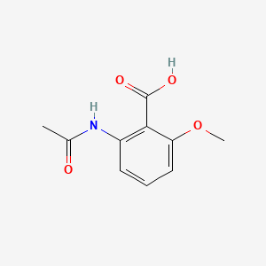 molecular formula C10H11NO4 B581952 2-Acetamido-6-methoxybenzoic acid CAS No. 50868-77-4