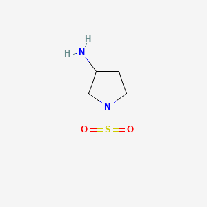 molecular formula C5H12N2O2S B581969 3-Amino-1-methanesulfonylpyrrolidine CAS No. 662116-71-4
