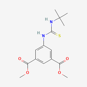 molecular formula C15H20N2O4S B5819707 DIMETHYL 5-{[(TERT-BUTYLAMINO)CARBOTHIOYL]AMINO}ISOPHTHALATE 