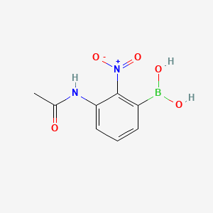 3-Acetamido-2-nitrophenylboronic acid