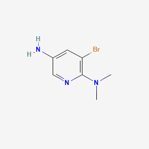 5-Amino-3-bromo-2-(N,N-dimethylamino)pyridine